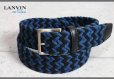 画像1: ランバン オン ブルー/LANVIN en Bleu 日本製 最高級 ウール メッシュ ベルト (1)