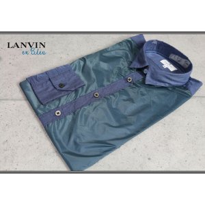 画像: ランバン オン ブルー コットンナイロン長袖シャツ/LANVIN en Bleu