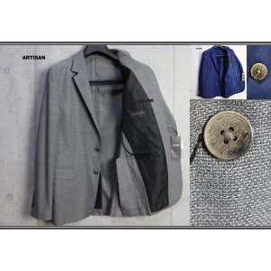 画像: アルチザン 春夏 日本製 一重仕立て フレスコ メッシュ ジャケット/ARTISAN MEN