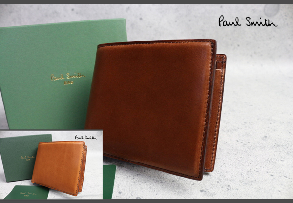 新品ポールスミス Paul Smith 二つ折り財布 パステルコンロ - 財布